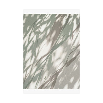 Shadow Play Spring Wall Art Print | Japandi Neutral Design