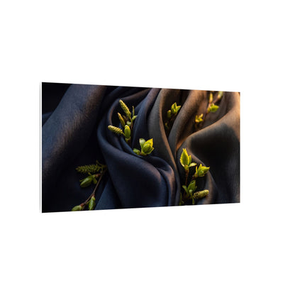 Spring Silk Drape Moody Minimal Canvas Art | Luxurious Decor