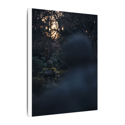 Spring Stone Lantern Moody Minimal Canvas Art | Bold Decor