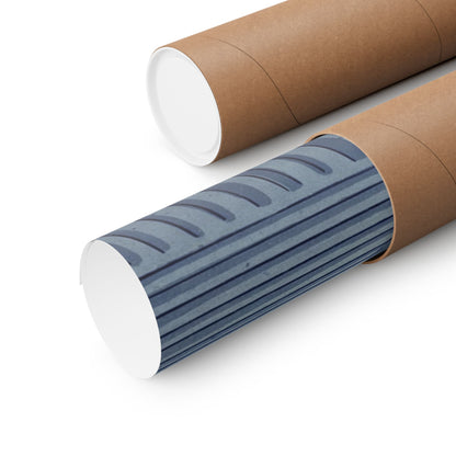 Kanso Rock Garden Wall Art Print - Zen Ukiyo E Inspired