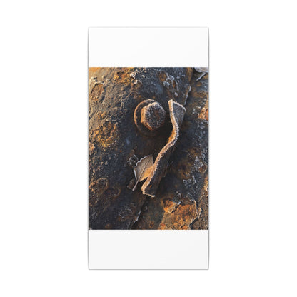 Moody Rust Patina Canvas Art - Moody Minimal Dark Japandi