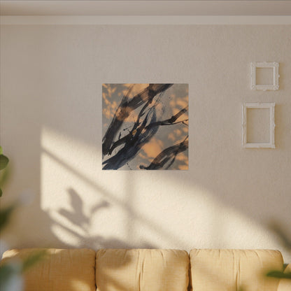 Datsuzoku Ink Brushstroke Canvas Art - Dark Japandi Shadow Zen