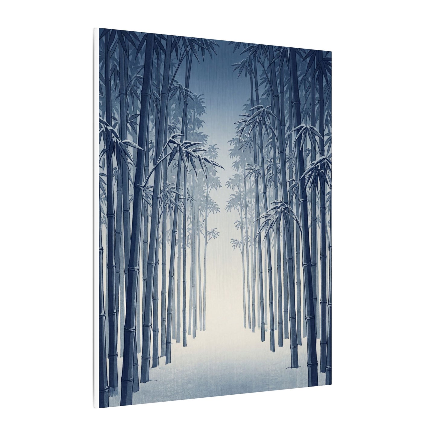 Bamboo Grove Canvas Art | Winter Zen Ukiyo E Inspired Art