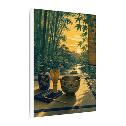 Ma Tea Ceremony Canvas Art - Zen Ukiyo E Inspired