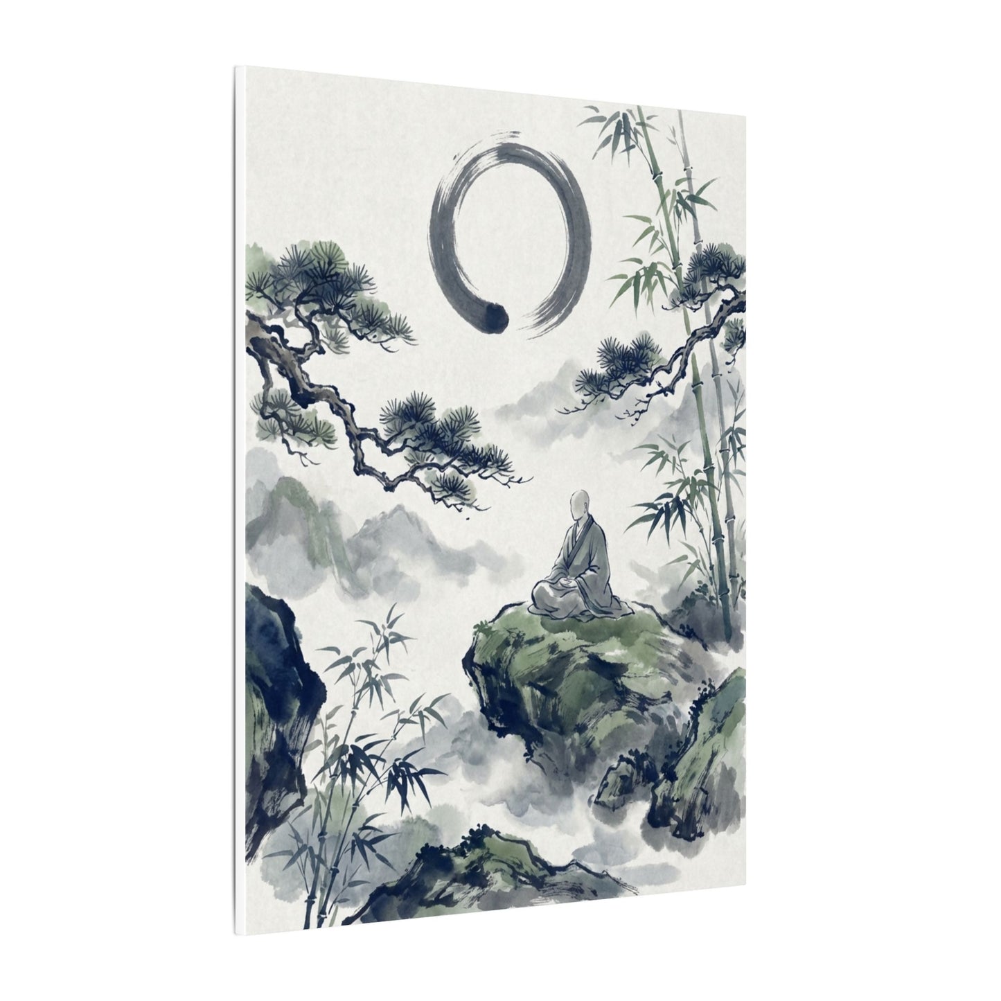 Zen Sumi-e Canvas Art