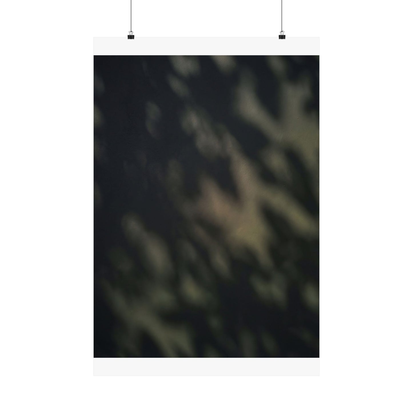 Dappled Shadow Play Wall Art Print - Dark Japandi Ma Art Print