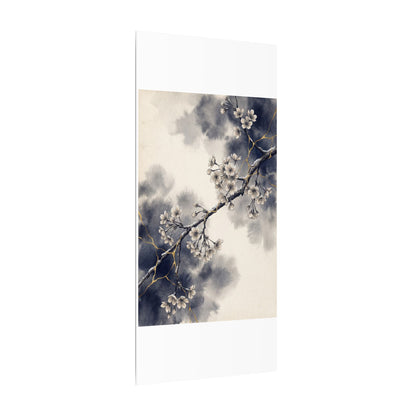 Ma Cherry Blossom Canvas Art - Kintsugi Gold Vein