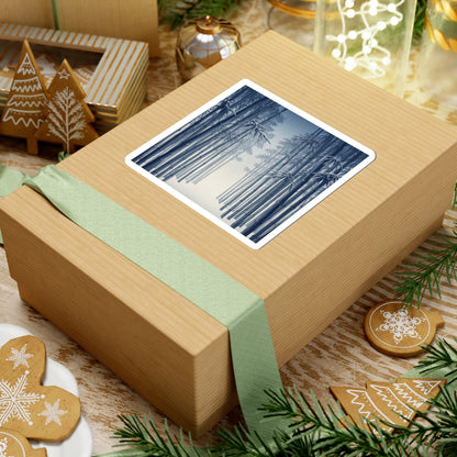 Bamboo Grove Winter Sticker | Zen Contemplative Design