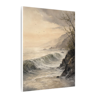 Ocean Wave Spring Canvas Art | Japandi Elegant Design