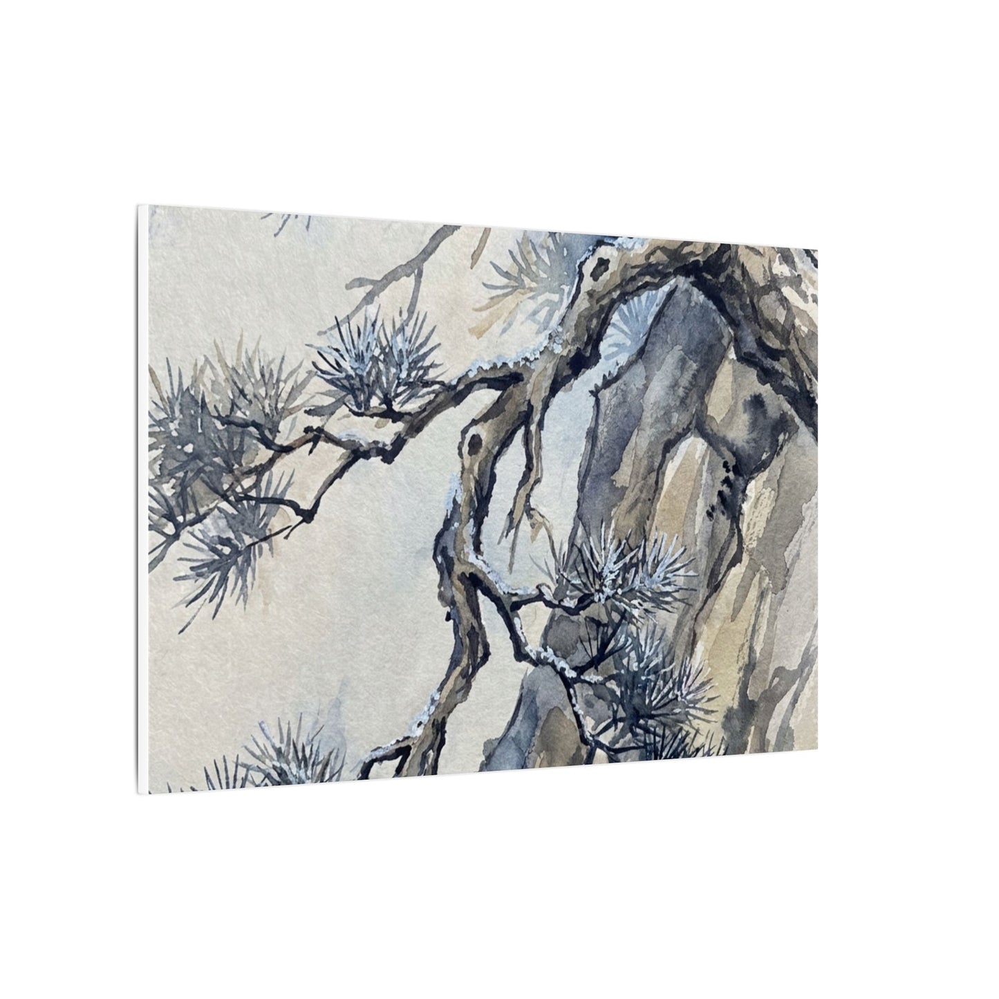 Moonlight Pine Tree Canvas Art - Japandi Seijaku