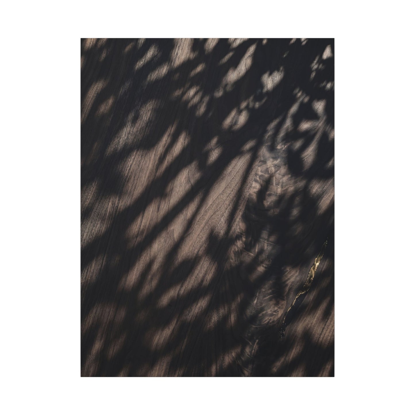 Shadow Play Summer Canvas Art | Dark Japandi Moody Design