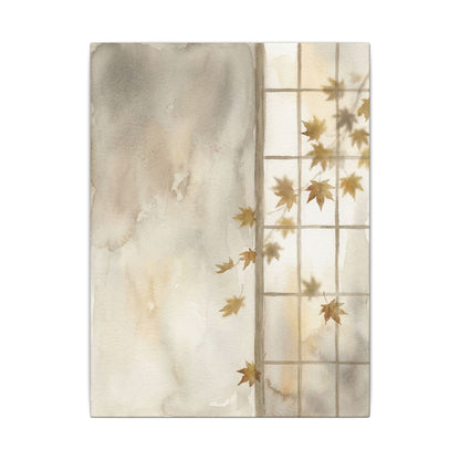 Warm Shoji Screen Canvas Art - Watercolor Japandi