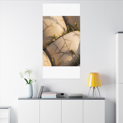 Spring Broken Pottery Gold Vein Canvas Art | Beautiful Decor