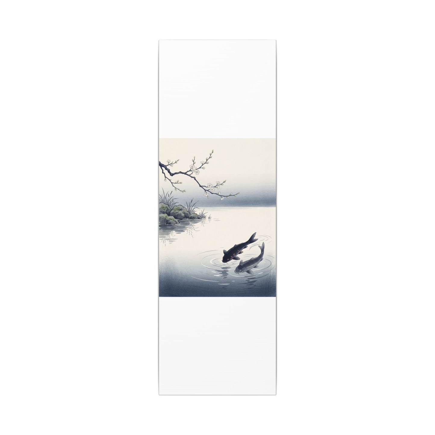 Ma Koi Pond Canvas Art - Zen Ukiyo E Inspired