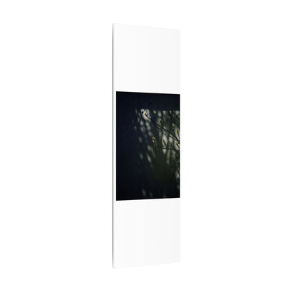 Dark Japandi Shoji Screen in Dappled | Moody Minimal Canvas Art