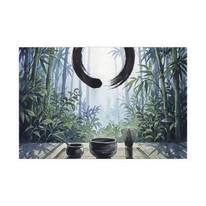 Seijaku Tea Ceremony Canvas Art - Zen Enso