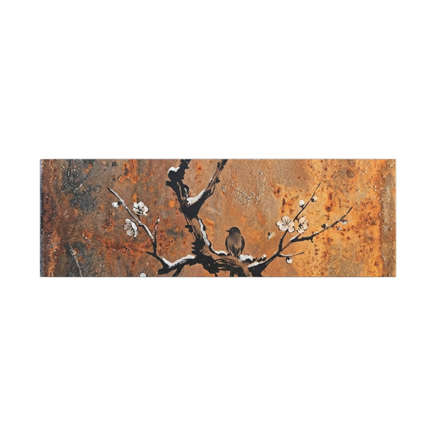 Datsuzoku Rust Patina Canvas Art - Zen Sumi E