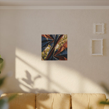 Golden Hour Paper Fold Canvas Art - Kintsugi Ma