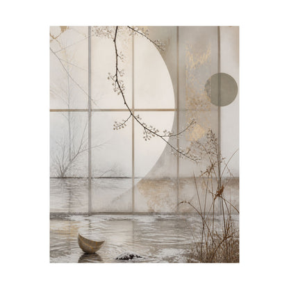 Overcast Shoji Screen Wall Art Print - Japandi Datsuzoku