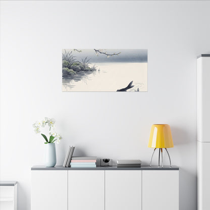 Ma Koi Pond Canvas Art - Zen Ukiyo E Inspired