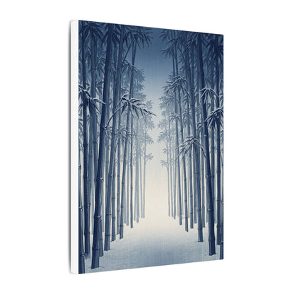 Bamboo Grove Canvas Art | Winter Zen Ukiyo E Inspired Art