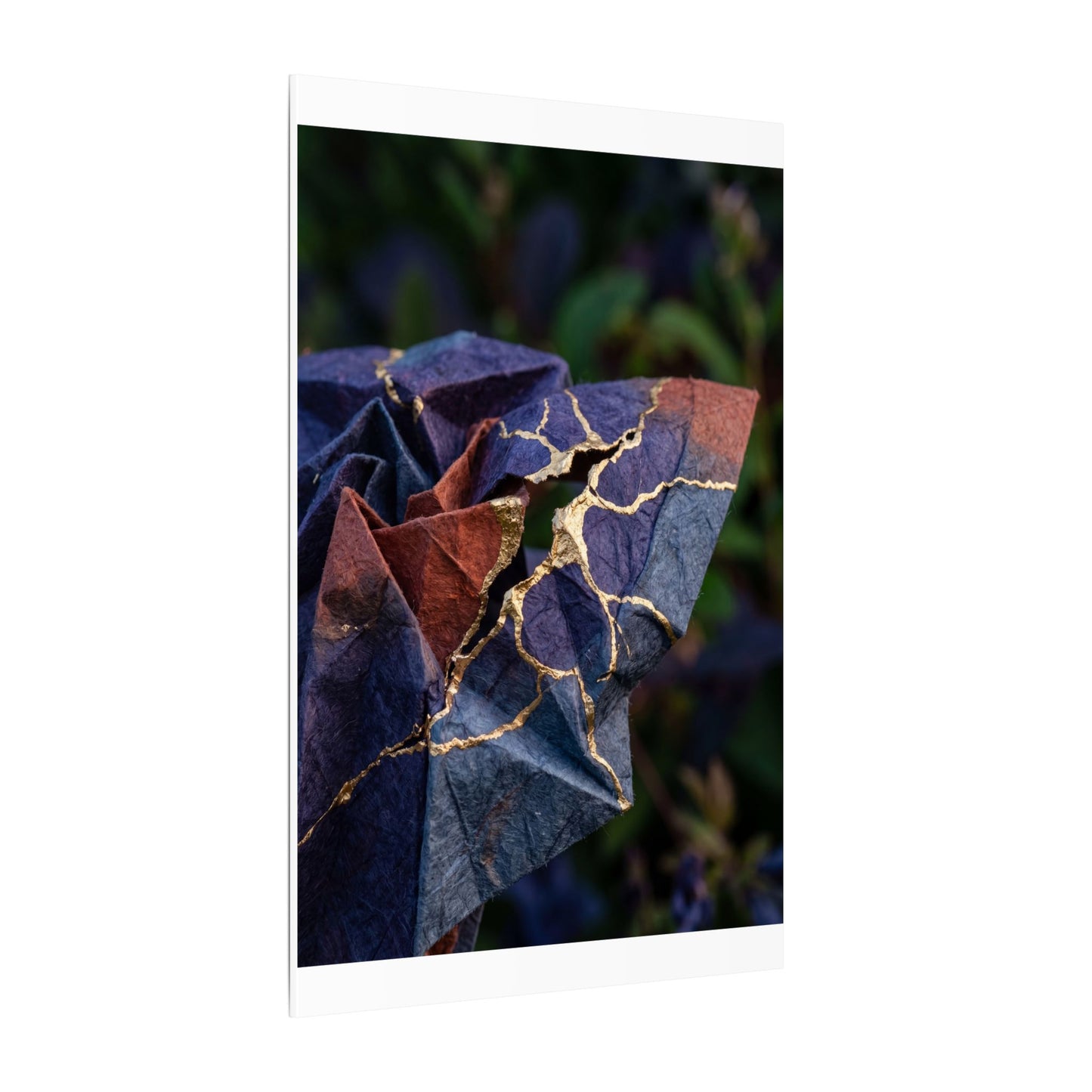 Philosophical Paper Fold Canvas Art - Gold Vein Kintsugi