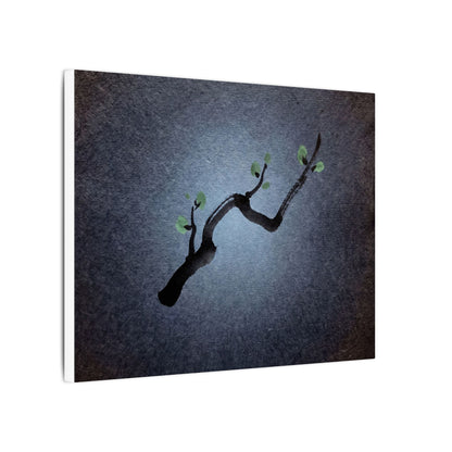 Ink Brushstroke Canvas Art | Spring Dark Japandi Moody Minimal Art