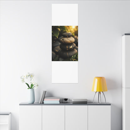 Summer River Stones Broken Beauty Canvas Art | Healing Decor