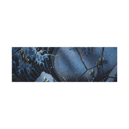 Ocean Wave Spring Canvas Art | Kintsugi Artful Design