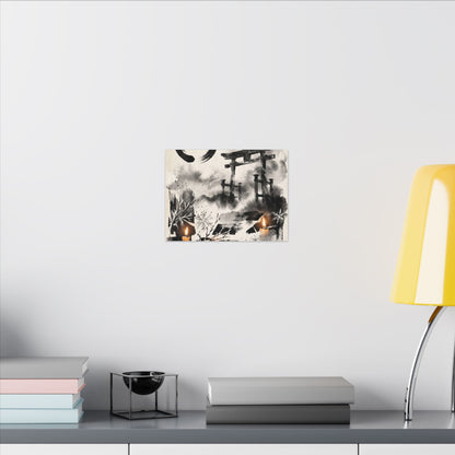Candlelight Torii Gate Canvas Art - Zen Datsuzoku
