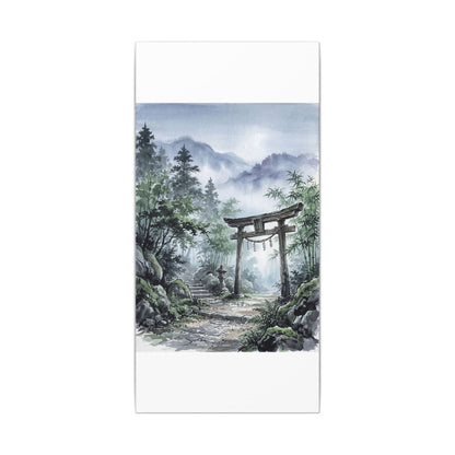 Moonlight Torii Gate Canvas Art - Zen Fukinsei