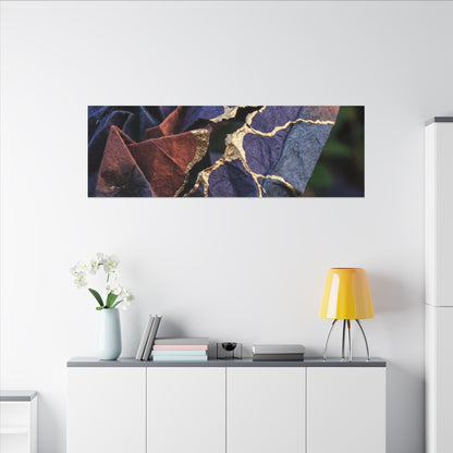 Philosophical Paper Fold Canvas Art - Gold Vein Kintsugi