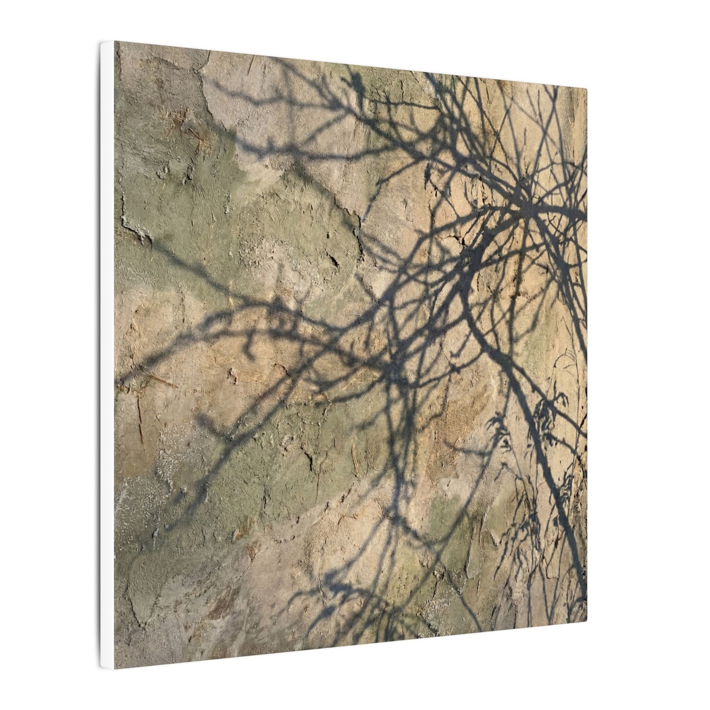 Japandi Shadow Play in Golden Hour | Texture Canvas Art
