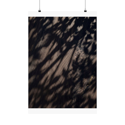Datsuzoku Shadow Play Wall Art Print - Dark Japandi Shadow Zen