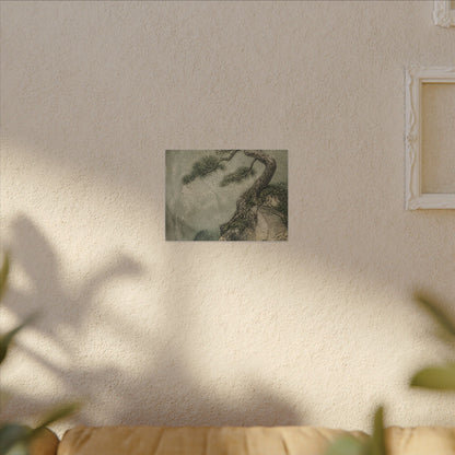 Fukinsei Pine Tree Canvas Art - Japandi Texture