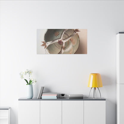 Dawn Ceramic Bowl Canvas Art - Japandi Fukinsei
