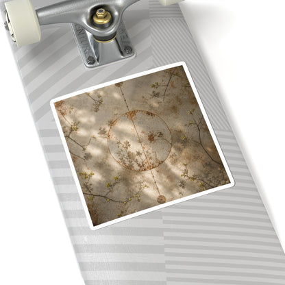 Kanso Rust Patina Sticker - Japandi Japanese Pattern