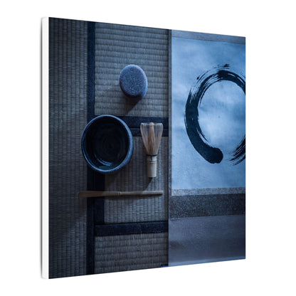 Tea Ceremony Enso Canvas Art | Calm Zen Art