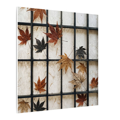 Japandi Shoji Screen in Overcast | Texture Canvas Art