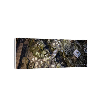 Moonlit Garden Japanese Pattern Canvas Art | Elegant Japandi Art