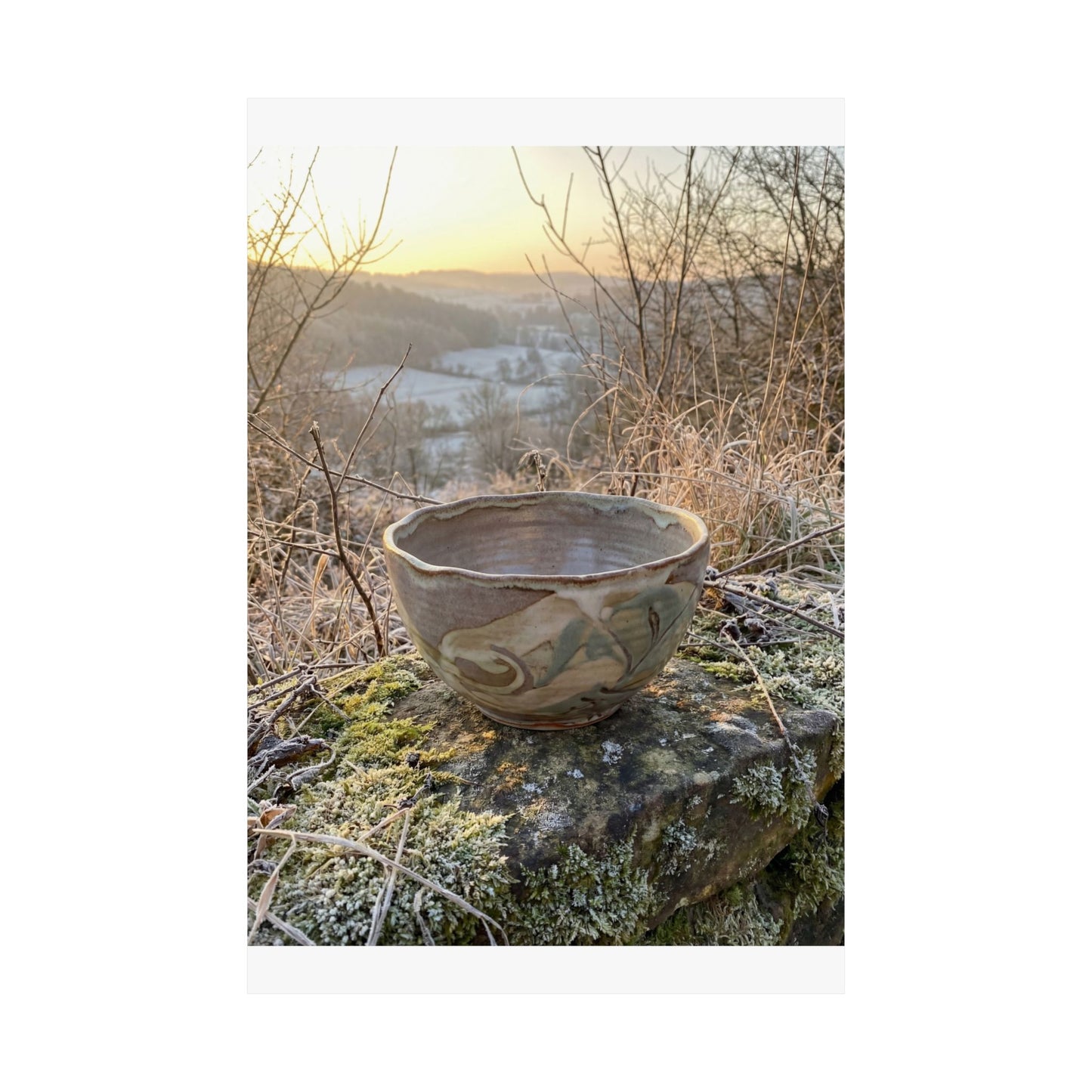Shibui Ceramic Bowl Wall Art Print - Japandi Japanese Pattern
