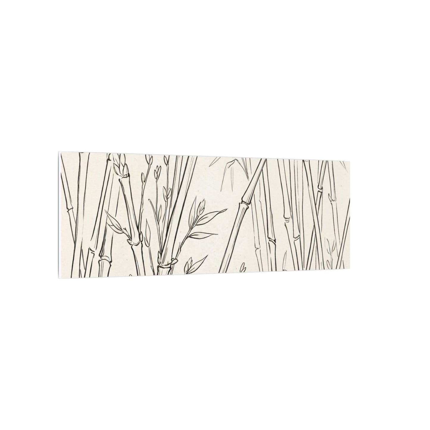 Candlelight Bamboo Grove Canvas Art - Japandi Fukinsei