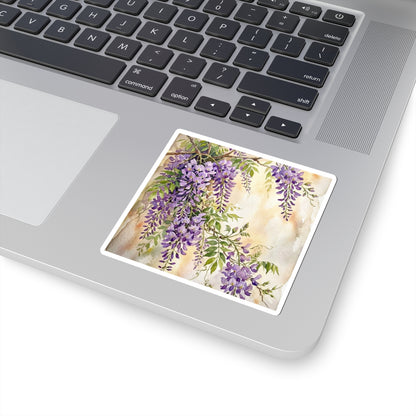 Wisteria Sticker | Spring Japandi Watercolor Art Art Print