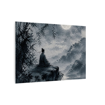 Ink Brushstroke Sumi E Canvas Art | Serene Zen Art