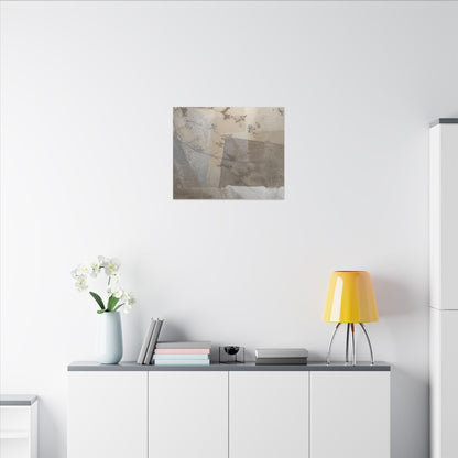 Neutral Shadow Play Canvas Art - Texture Japandi