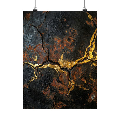 Kintsugi Broken Beauty Wall Art Print Art Print