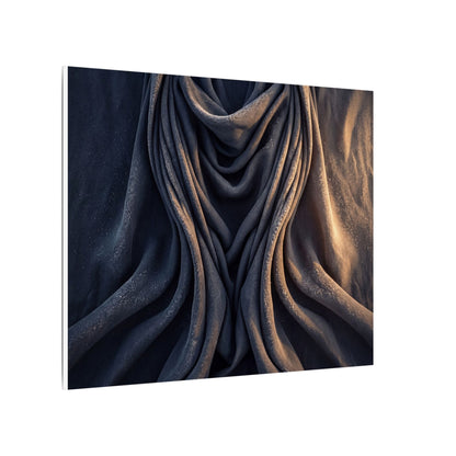 Moody Silk Drape Canvas Art - Shadow Zen Dark Japandi