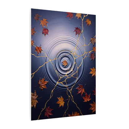 Kintsugi Water Ripple in Dawn | Gold Vein Canvas Art