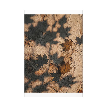 Cozy Shadow Play Canvas Art - Texture Japandi