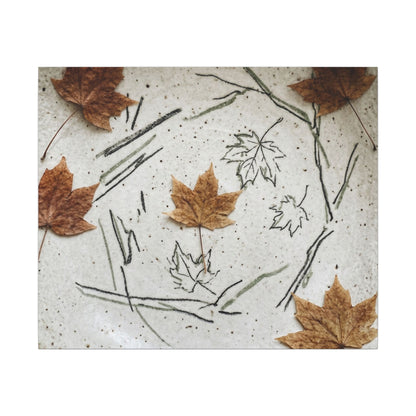 Ceramic Bowl Autumn Canvas Art | Japandi Elegant Design